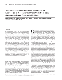 Abnormal Vascular Endothelial Growth Factor Expression in