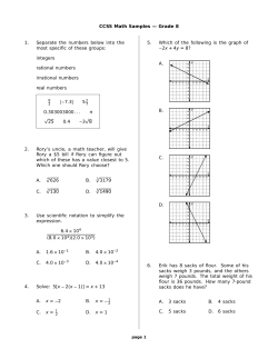 Grade 8 - Problem