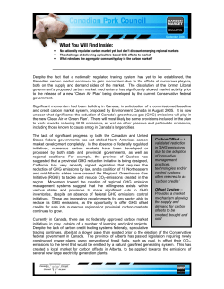 Despite the fact that a nationally regulated trading system has yet to