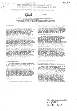 Experimental analysis of the different phases in the drying of natural