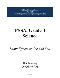 PSSA, Grade 4 Science