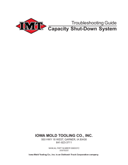 Capacity Shut-Down System (99900372)