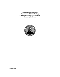 Design Goals and Philosophy - Carnegie Department of Global