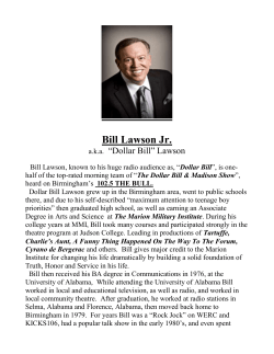 Bill Lawson Jr. - Marion Military Institute