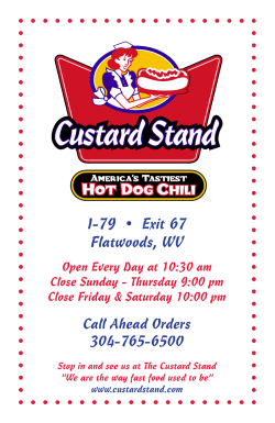 I-79 &bull; Exit 67 Flatwoods, WV