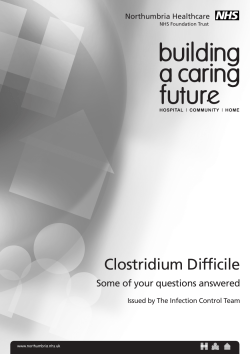 Clostridium Difficile - Northumbria Healthcare