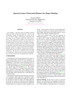 Spectral Gromov-Wasserstein Distances for Shape Matching
