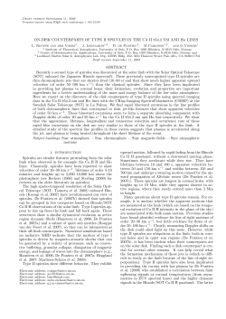 ON-DISK COUNTERPARTS OF TYPE II SPICULES IN THE CA