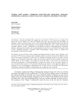 Finding Fort Hardy: Combining documentary