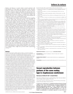Sexual reproduction between partners of the same mating type in