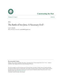 The Battle of Iwo Jima: A Necessary Evil?