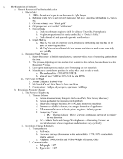Chapter 6, Section 2 (The Age of the Railroads) Expert Group Notes