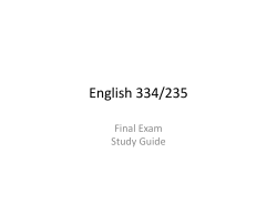 English 334/235