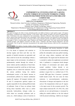 experimental investigation on varying engine torque of si engine