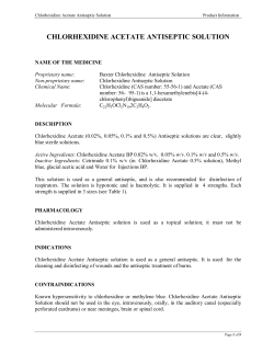 chlorhexidine acetate antiseptic solution