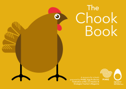 A resource for schools prepared by PIANZ, Egg Producers