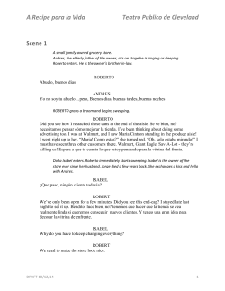 A Recipe para la Vida Teatro Publico de Cleveland