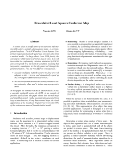 Hierarchical Least Squares Conformal Map