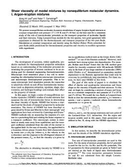 Shear viscosity of model mixtures by nonequilibrium molecular
