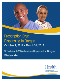 Prescription Drug Dispensing in Oregon