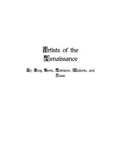 Artists of the Renaissance