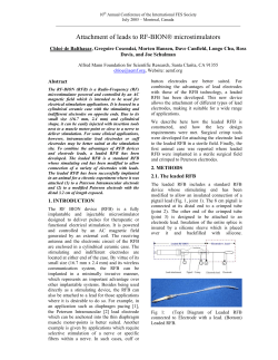 Attachment of leads to RF-BION&reg; microstimulators