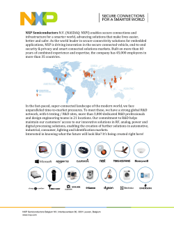NXP Semiconductors N.V. (NASDAQ: NXPI) enables secure