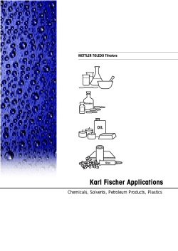 Karl Fischer Applications