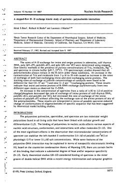 A stopped-flow HD exchange kinetic study of spermine