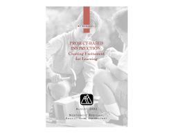 Project Based Instruction