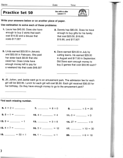 Practice Set 5O - Issaquah Connect
