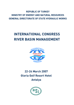 international congress river basin management