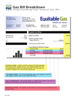 Gas Bill Breakdown