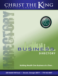 directory - Dacula - Christ the King Baptist Church