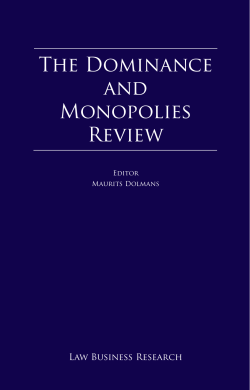 The Dominance and Monopolies Review