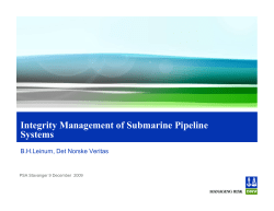 Integrity Management of Submarine Pipeline Systems