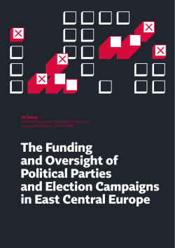 The Funding and Oversight of Political Parties and Election