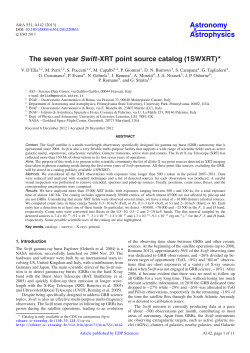 The seven year Swift-XRT point source catalog \(1SWXRT\)⋆