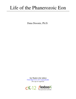 Life of the Phanerozoic Eon