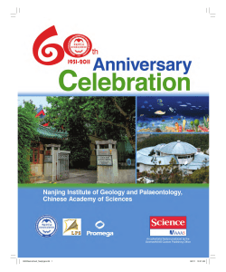 Nanjing Institute of Geology and Palaeontology - PDF