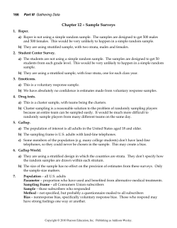 Sample Surveys - Rockwood Staff Websites Staff Websites