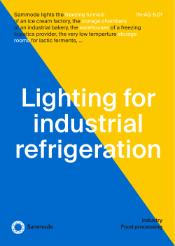 IN-AG 5.01 Industry Food processing Sammode lights the freezing