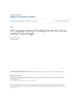 AP Language Summer Reading Unit for Sir Gawain and the Green