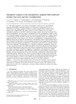 Ionospheric response to the interplanetary magnetic field southward