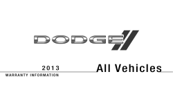 2013 Dodge Generic Warranty