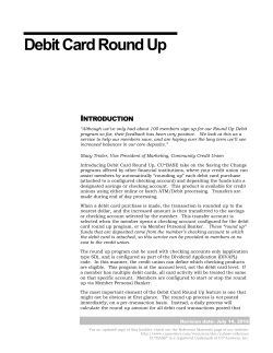 Debit Card Round Up