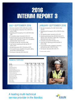 2016 INTERIM REPORT 3