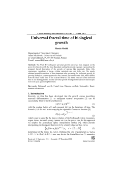 Universal fractal time of biological growth