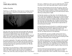the sea devil - Riverside Secondary School