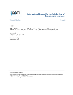 "Classroom Ticket" to Concept Retention